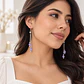 Aretes de Plata 925 Lila Drop - Miniatura 2