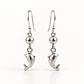 Aretes de Plata 925 Delfín Colgante - Miniatura 2