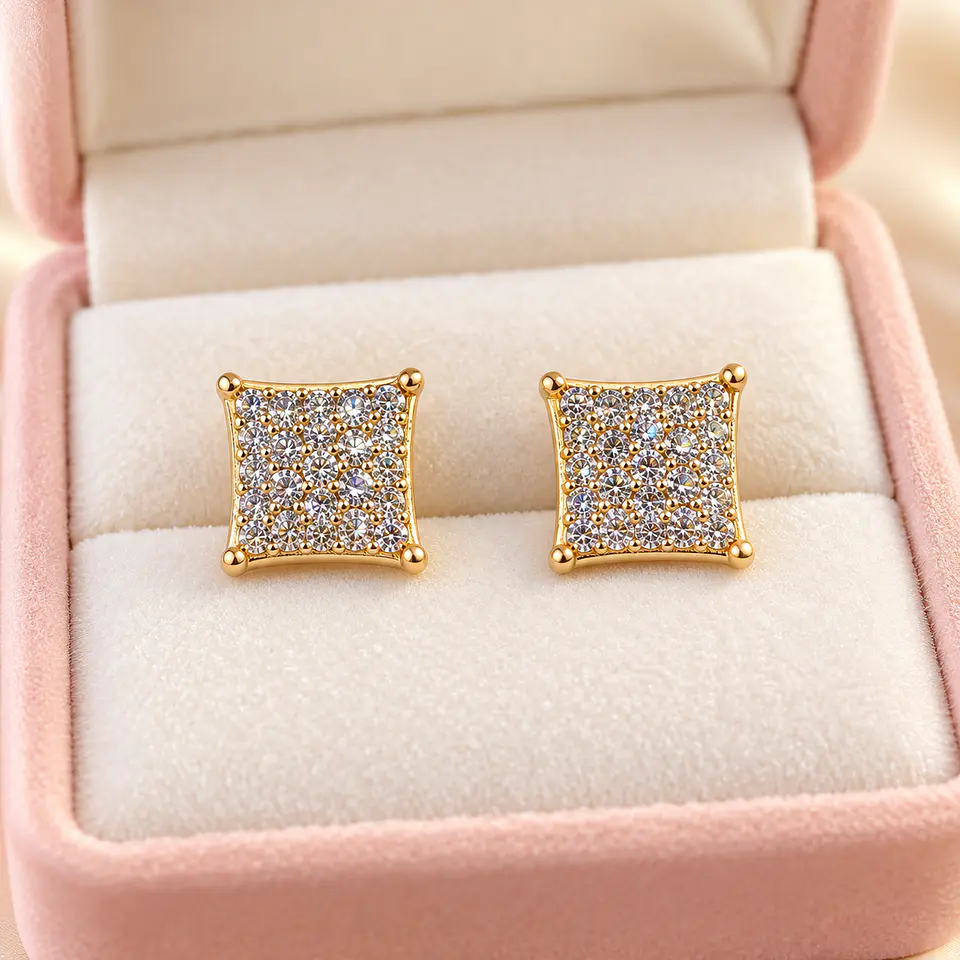 Aretes Rose Aura – Acero Inoxidable Bañado en Oro Rosa | 5 Diseños 3