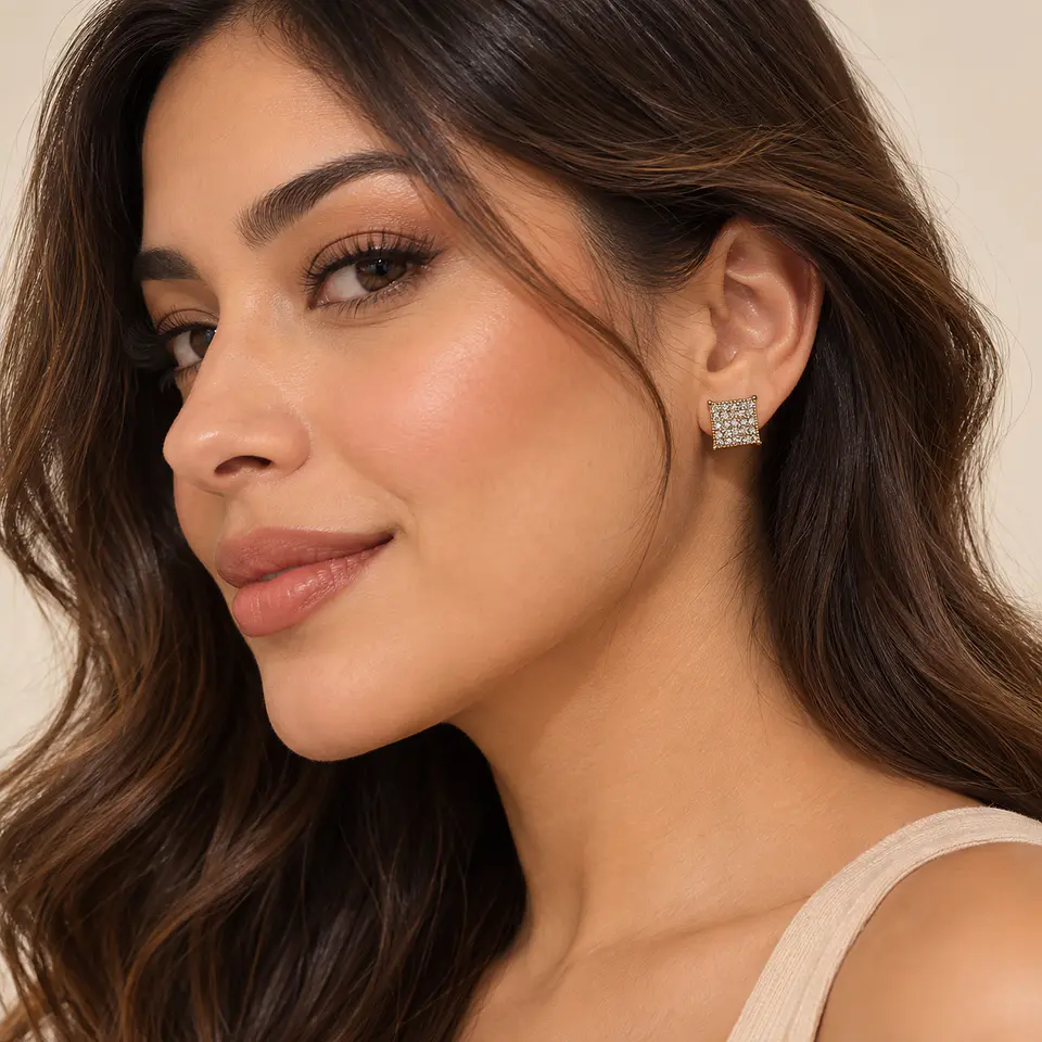 Aretes Rose Aura – Acero Inoxidable Bañado en Oro Rosa | 5 Diseños 9