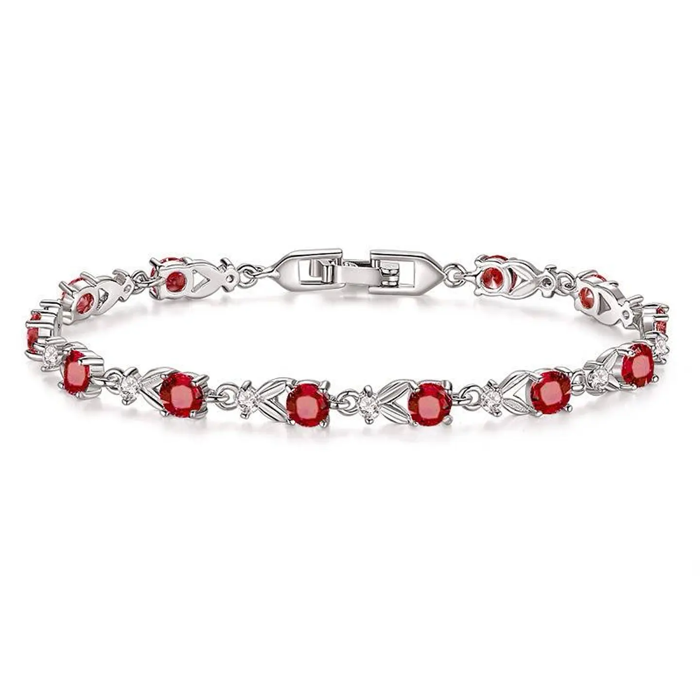 Pulsera Brillo Floral de Acero Inoxidable con Zircón – 4 Colores 5