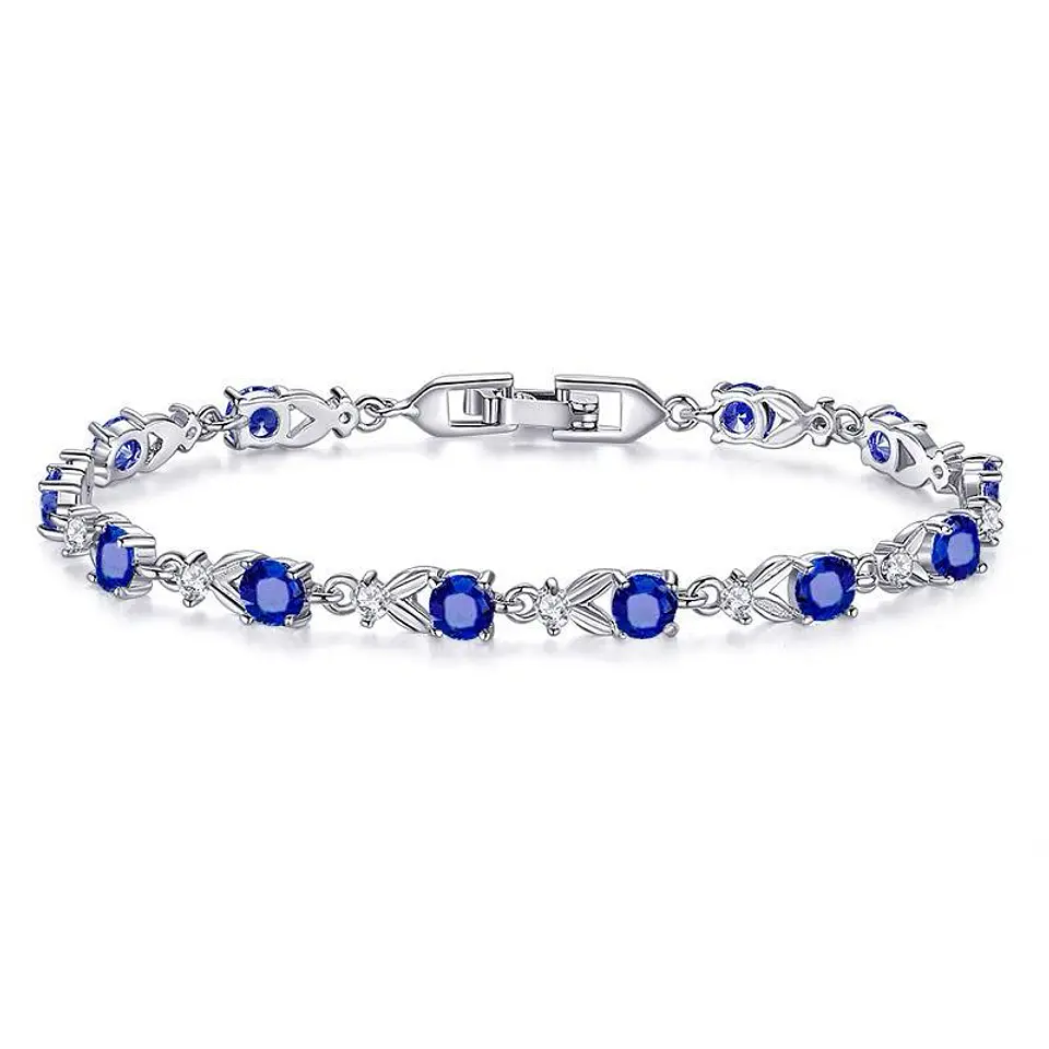 Pulsera Brillo Floral de Acero Inoxidable con Zircón – 4 Colores 7