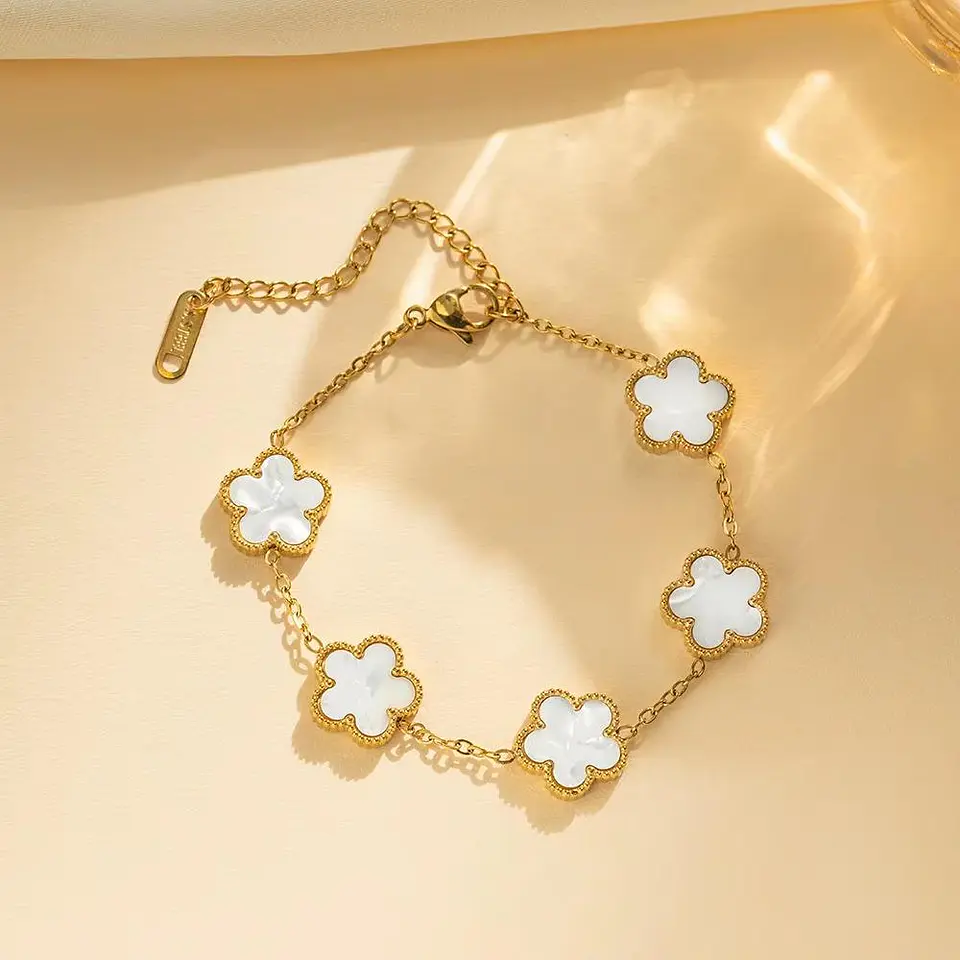 Pulsera Trébol Elegance de Acero Inoxidable – 3 Colores 6