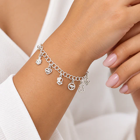 Pulsera de Plata 950 Charms Mix