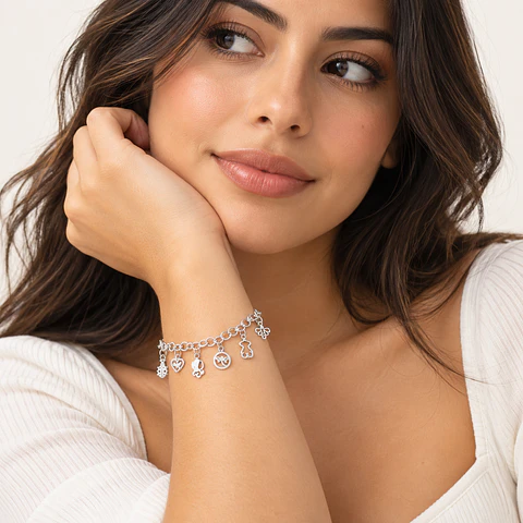 Pulsera de Plata 950 Charms Mix