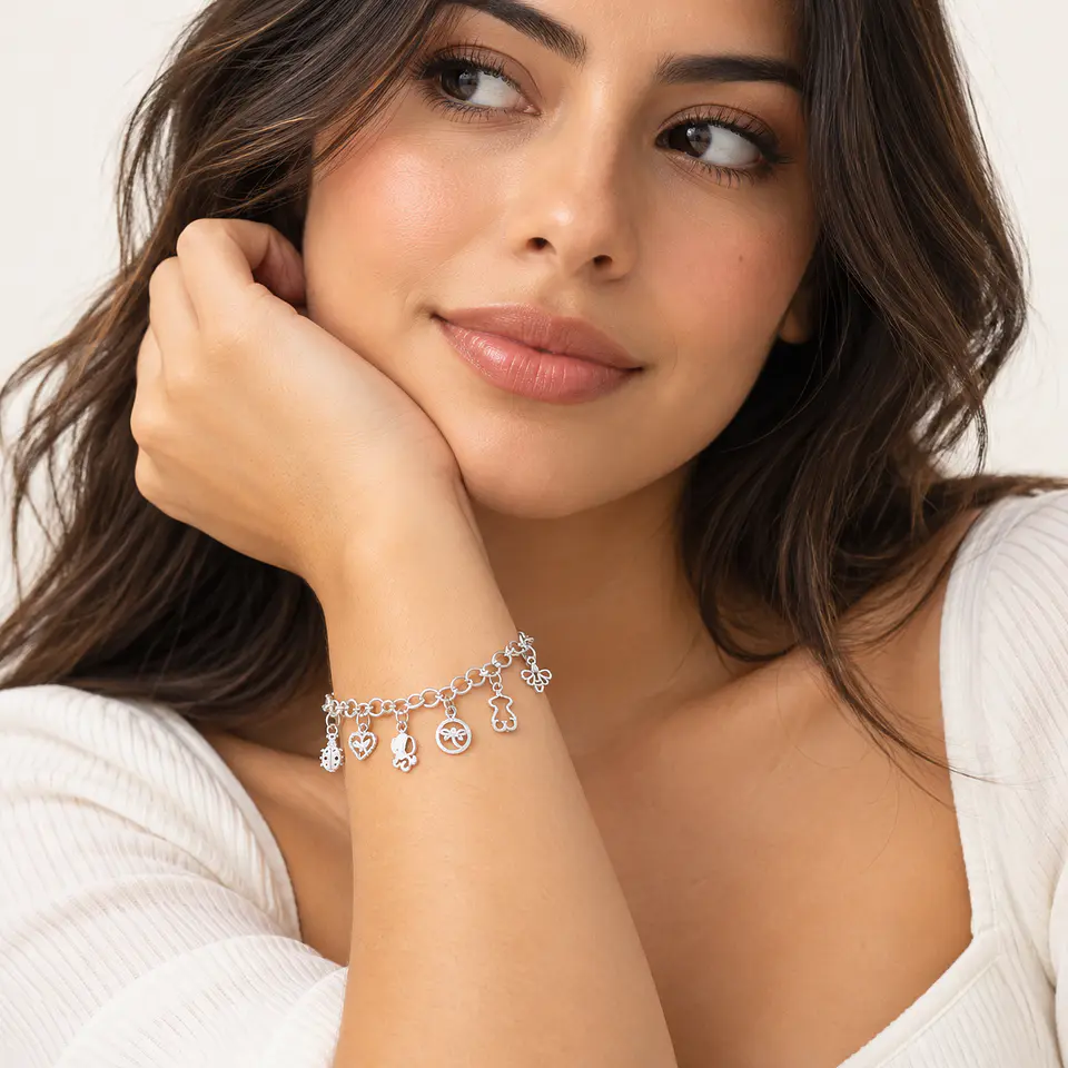 Pulsera de Plata 950 Charms Mix 2