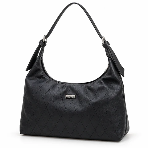 Cartera Hobo KOOALA Diamond Negra con Compartimento Portalaptop