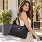 Cartera Hobo KOOALA Diamond Negra con Compartimento Portalaptop - Miniatura 4