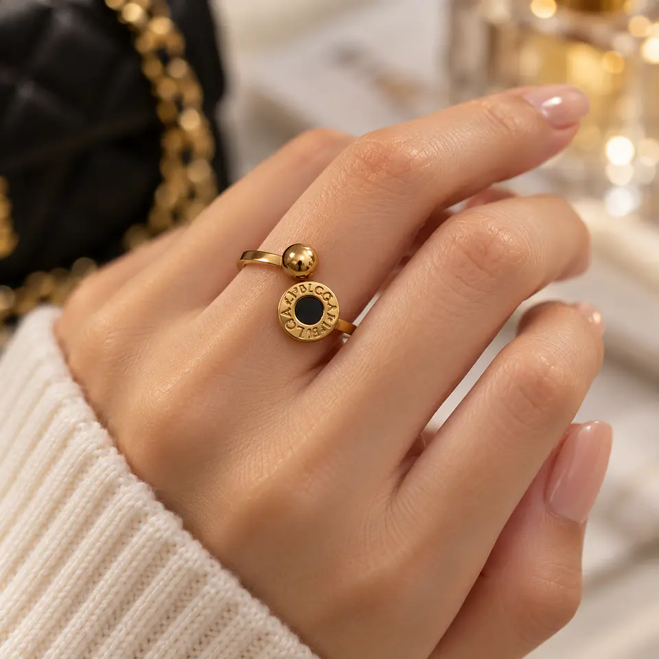 Anillos Dorados de Acero Inoxidable – Colección 6 cm | KOOALA 9