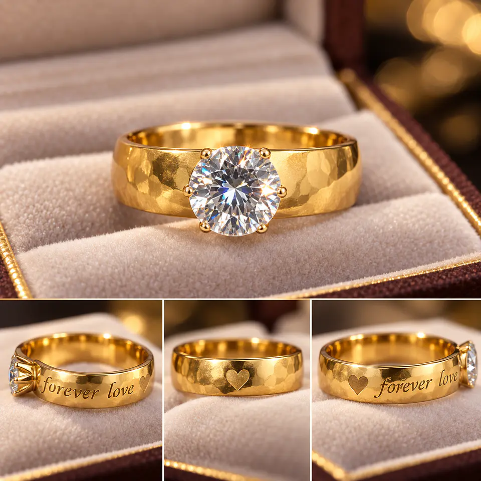 Anillos Dorados de Acero Inoxidable – Colección 6 cm | KOOALA 2