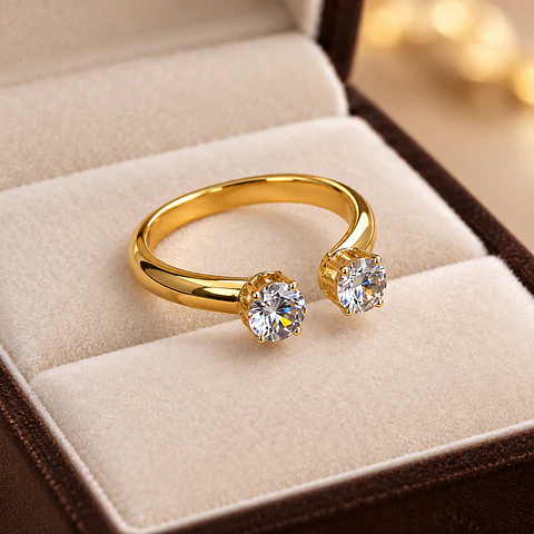 Anillos Dorados de Acero Inoxidable – Colección 6 cm | KOOALA