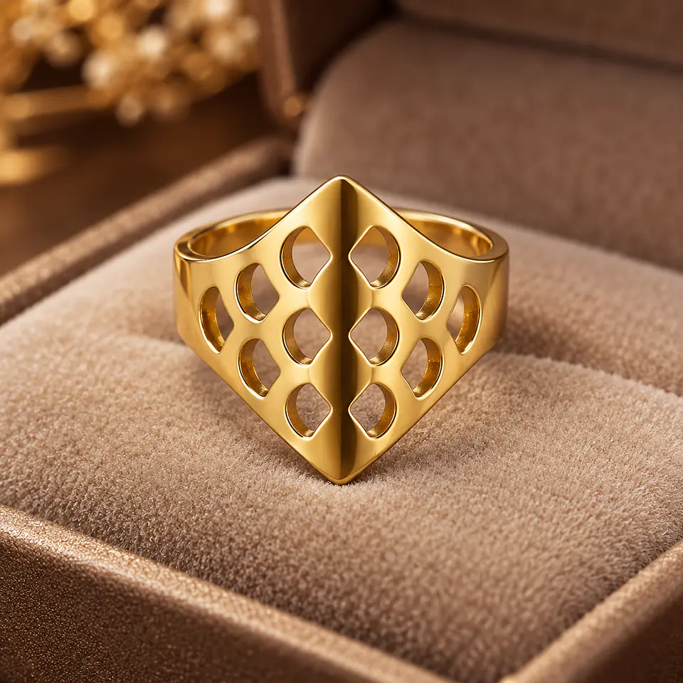 Anillos Dorados de Acero Inoxidable – Colección 6 cm | KOOALA 5
