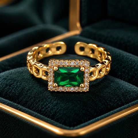 Anillos Dorados de Acero Inoxidable 6.5 cm – Colección KOOALA