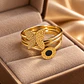 Anillos Dorados Envolventes de Acero Inoxidable 7.5 cm – KOOALA - Miniatura 1