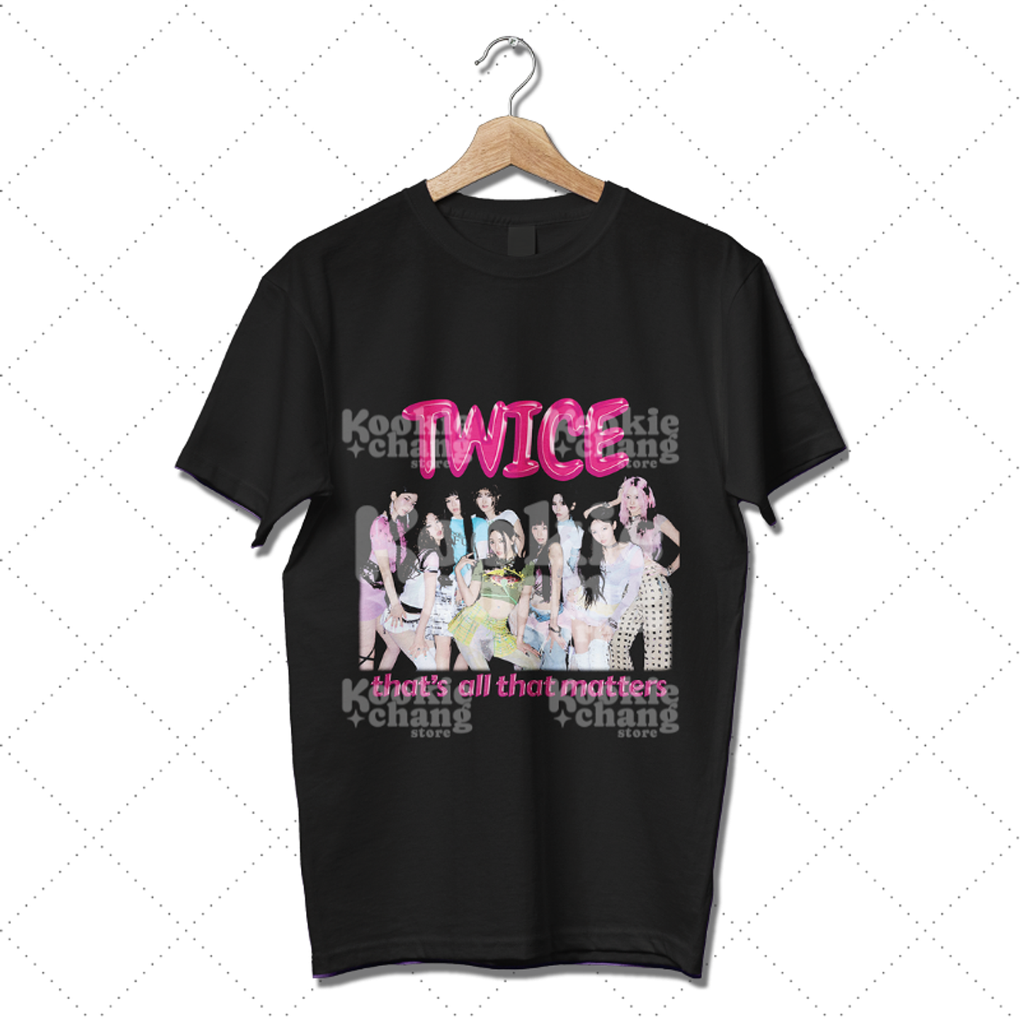 Polera negra TWICE - GRUPAL 1