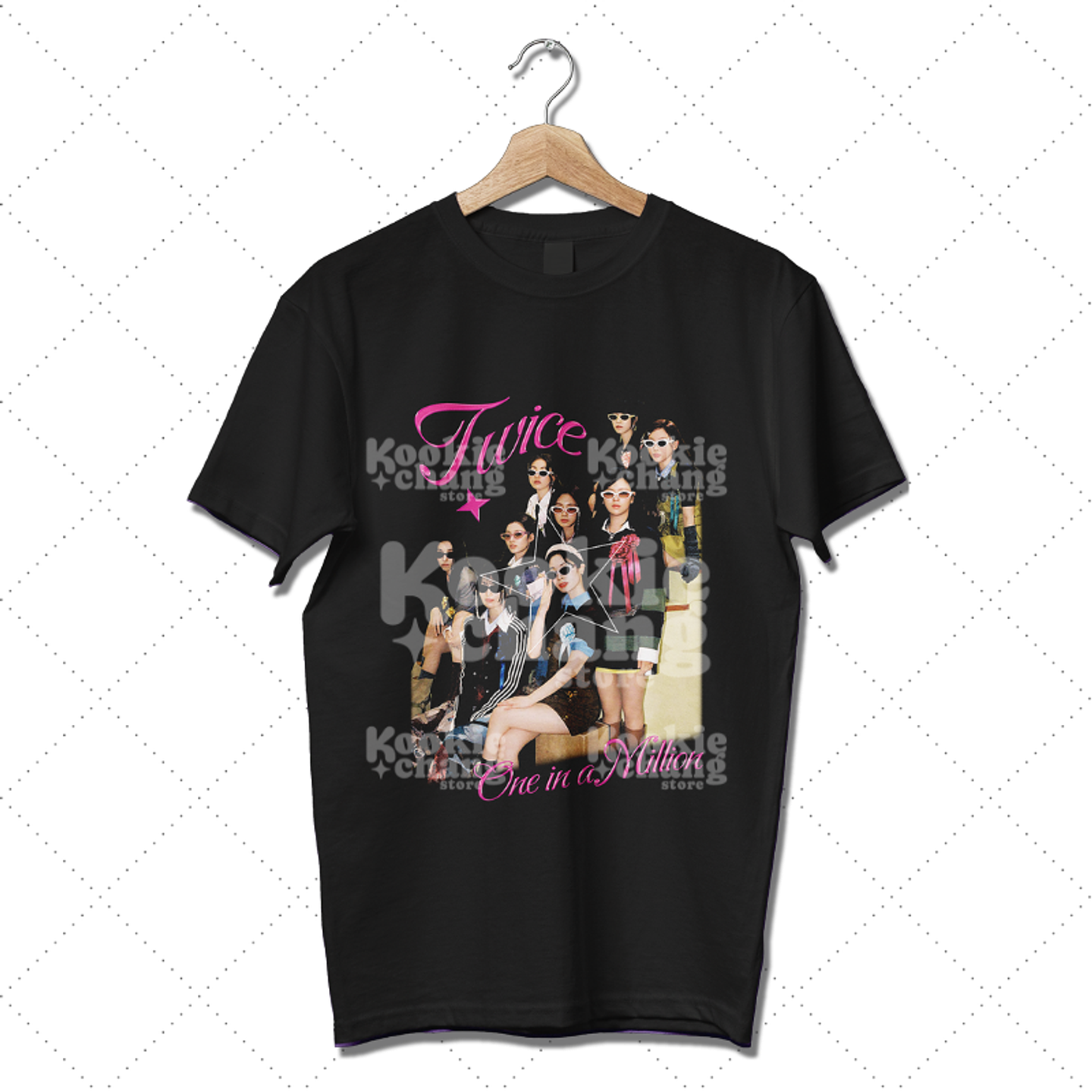 Polera negra TWICE - One in a Million 1