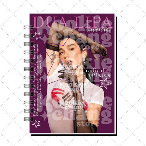 Libreta A5 Dua Lipa