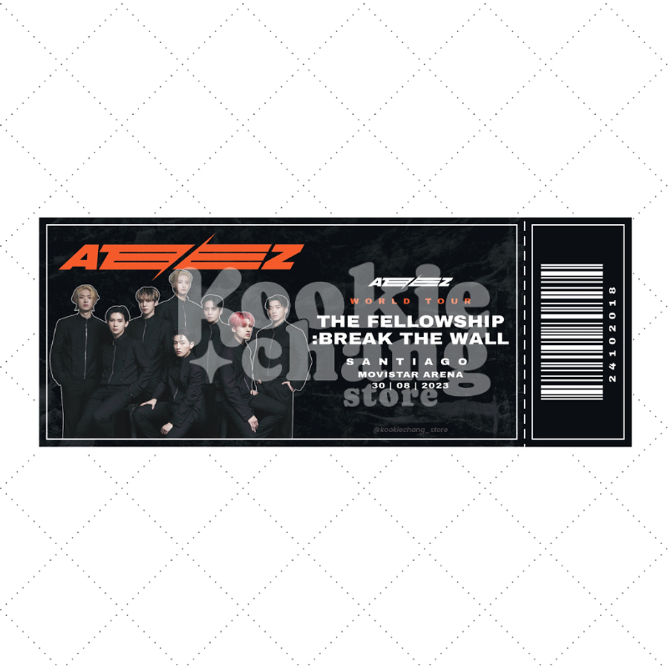 Entrada de recuerdo - ATEEZ en Chile 1