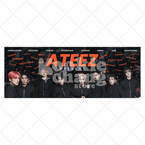 Banner de recuerdo - ATEEZ en Chile