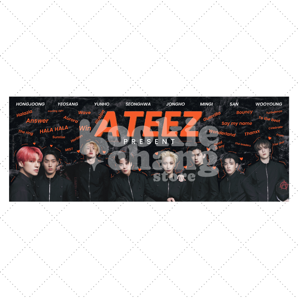 Banner de recuerdo - ATEEZ en Chile 1