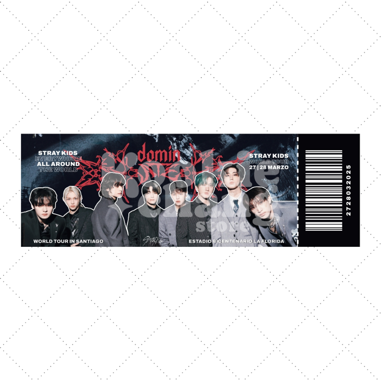 Entrada de recuerdo - STRAY KIDS en Chile 1