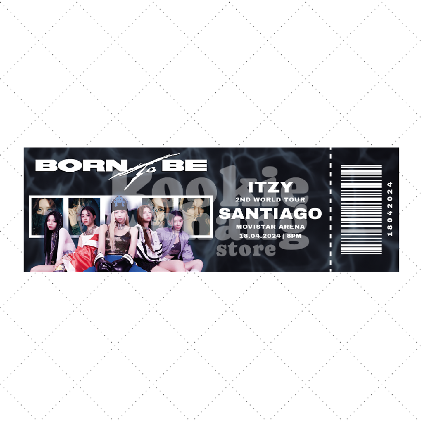 Entrada de recuerdo - ITZY en Chile 1