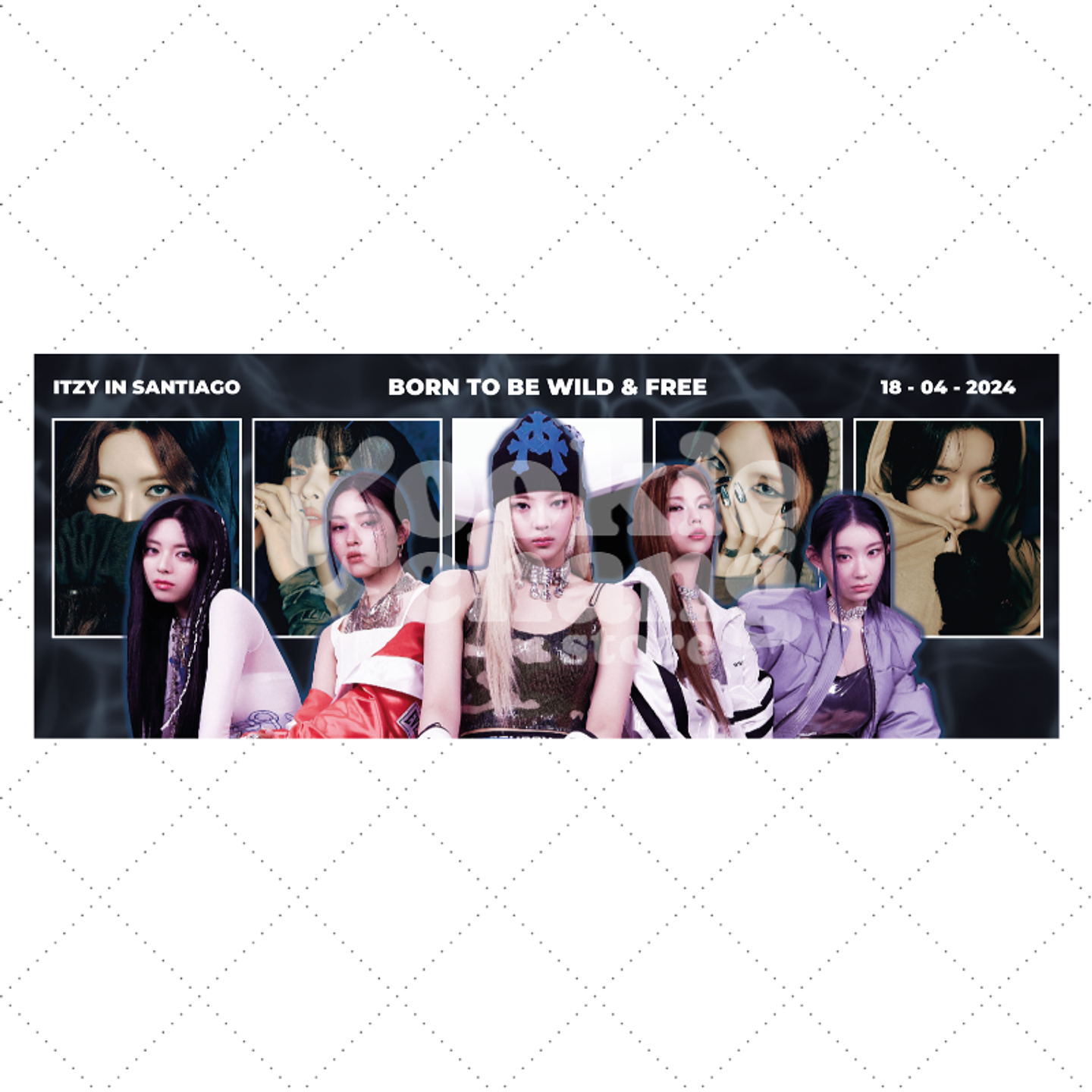 Banner de recuerdo - ITZY en Chile 1