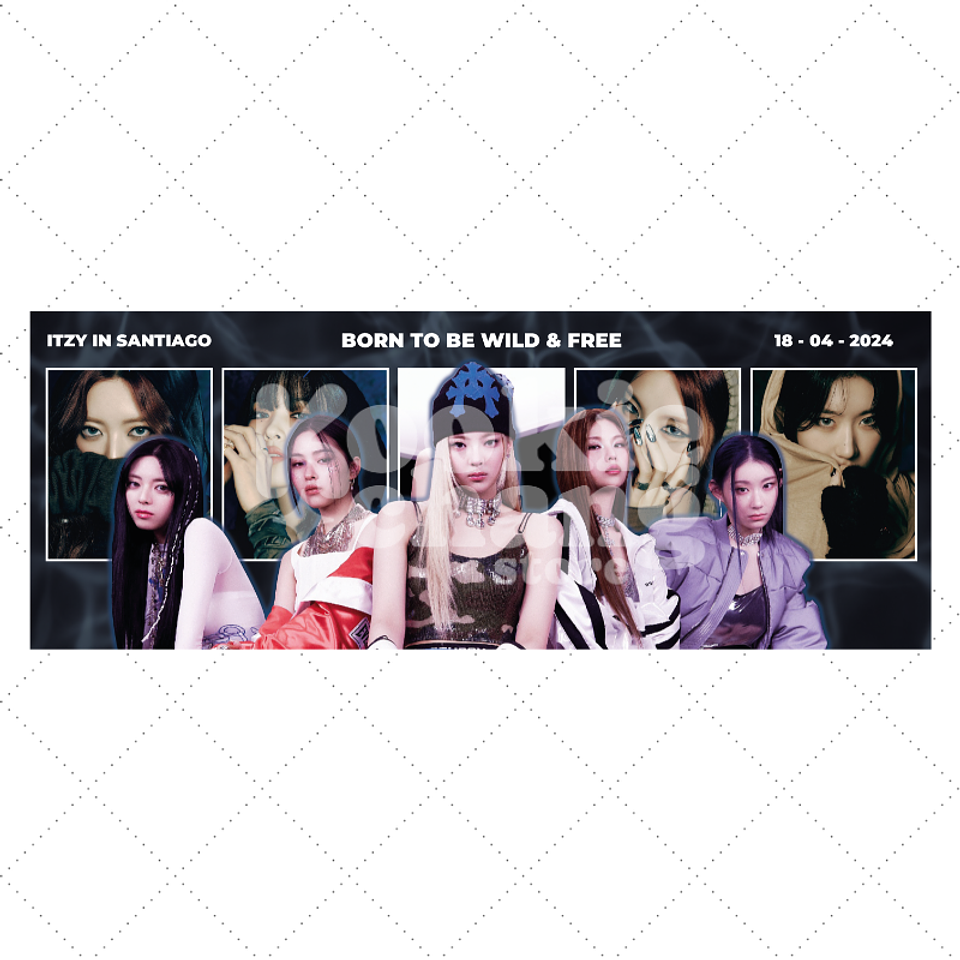 Banner de recuerdo - ITZY en Chile 1