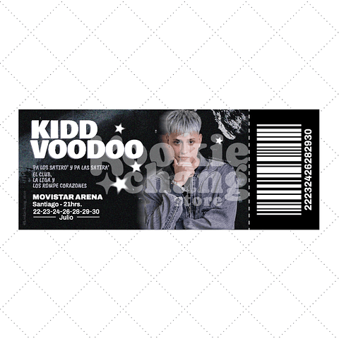 Entrada de recuerdo - KIDD VOODOO