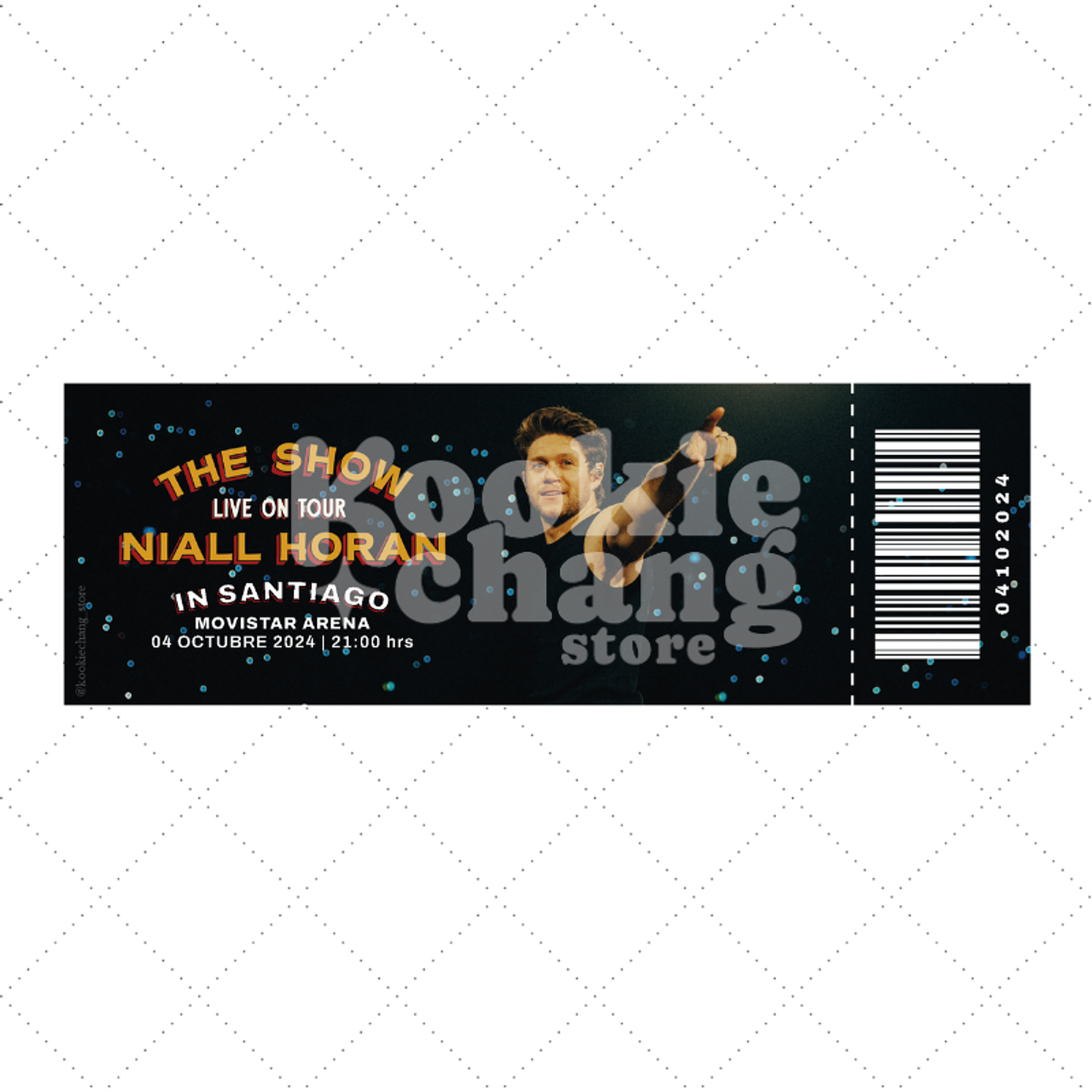 Entrada de recuerdo - NIALL HORAN en Chile 1