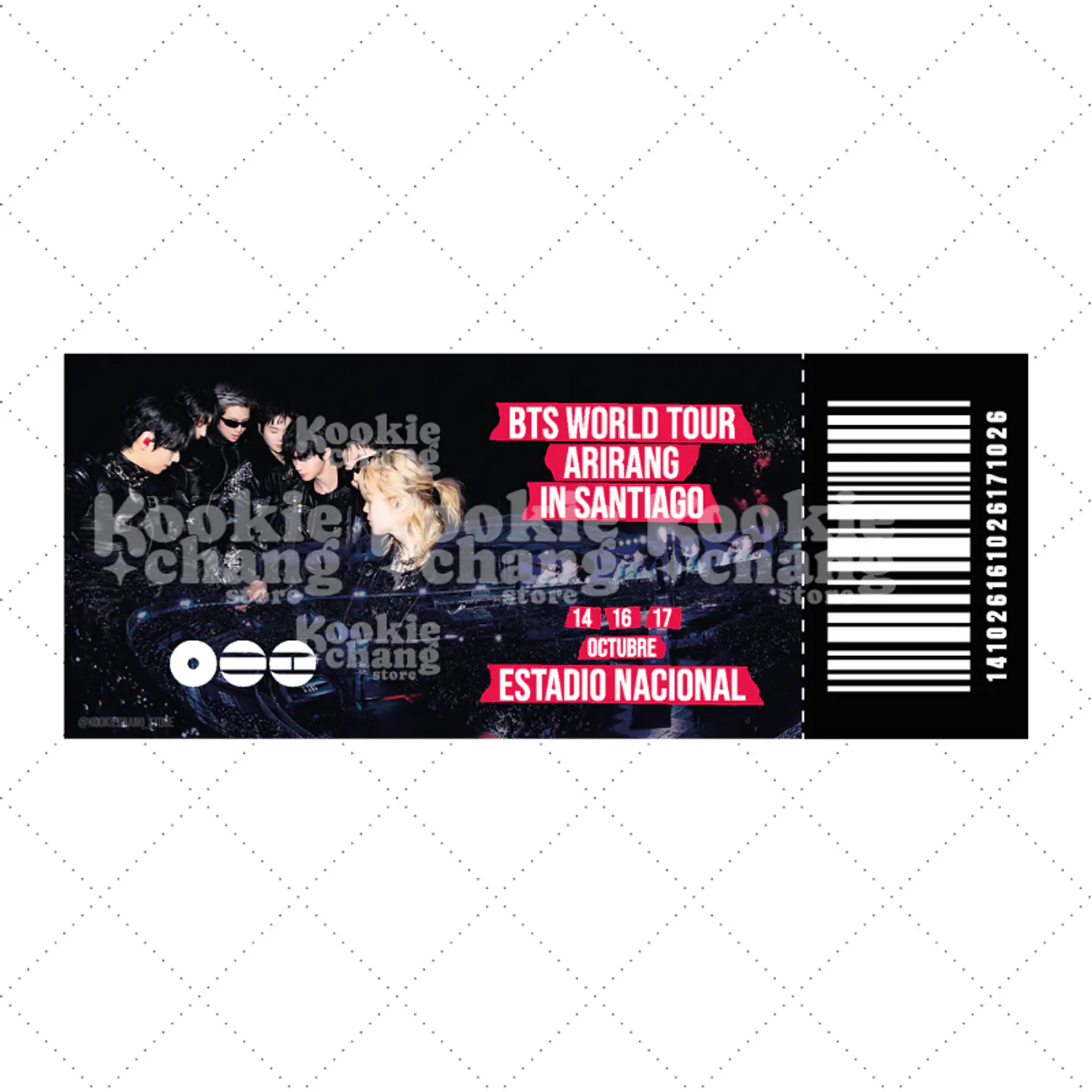 Entrada de recuerdo - BTS en Chile 2