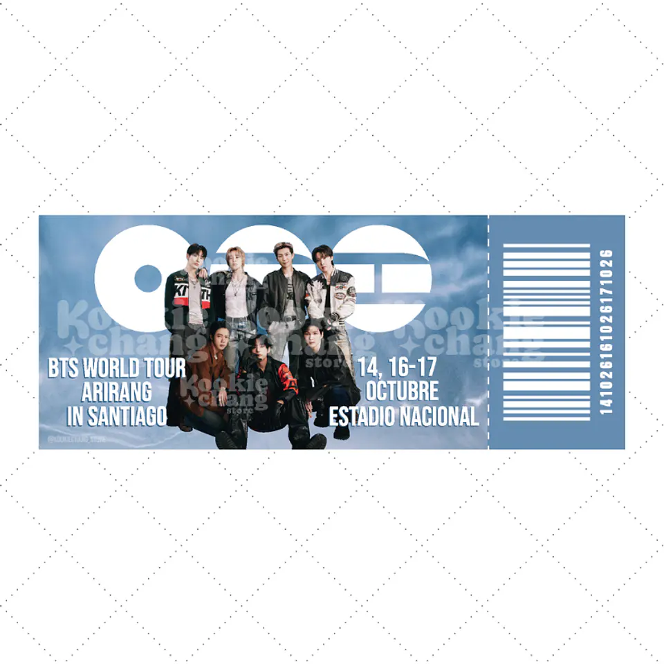 Entrada de recuerdo - BTS en Chile 4