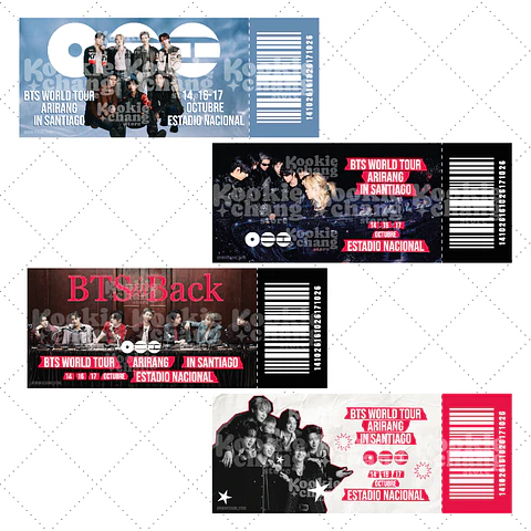 Entrada de recuerdo - BTS en Chile