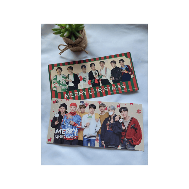 Postcard navideña exclusiva para fanclub japonés 
