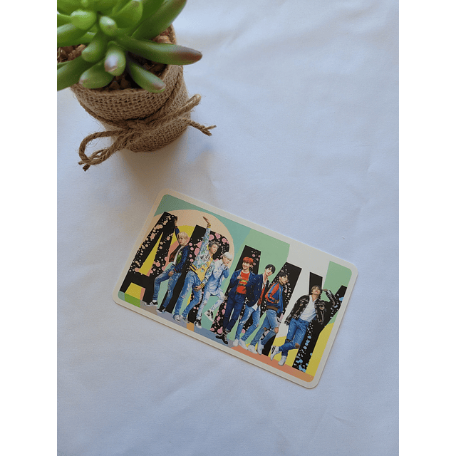 Photocard doble side Dicon BTS Japón 