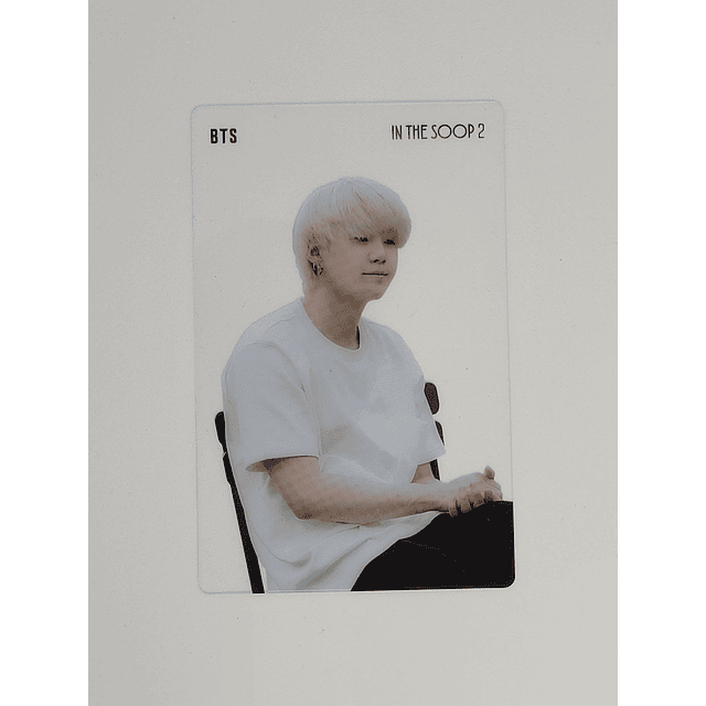 Photocard transparente in the soop BTS