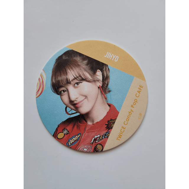 Coaster Twice Jihyo Candy pop cafe