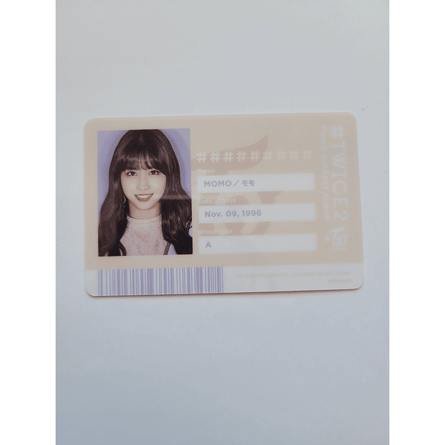 Photocard Twice ID momo #twice2