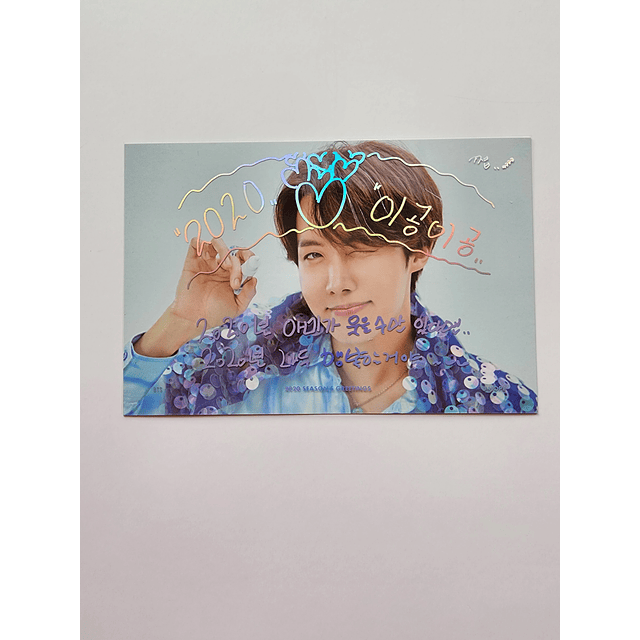 Message card Season greeting 2020 Jhope