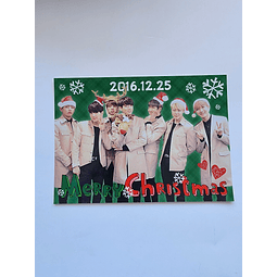 Postcard navideña exclusiva para fanclub japonés BTS