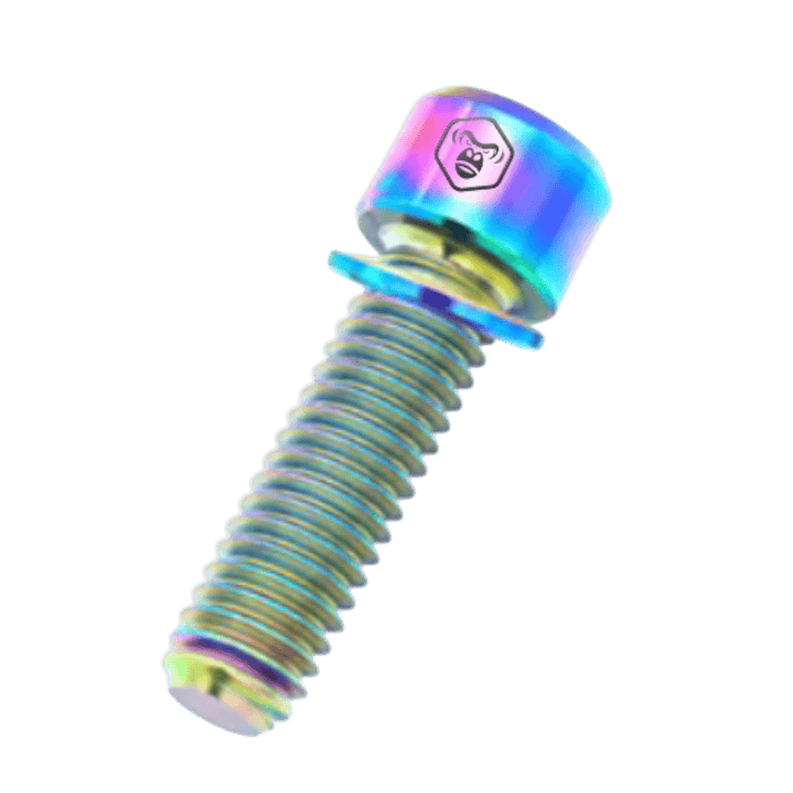 TORNILLO M6X18/20 CON ARANDELA - MORDAZA / BIELA (TITANIO) x 2un 1