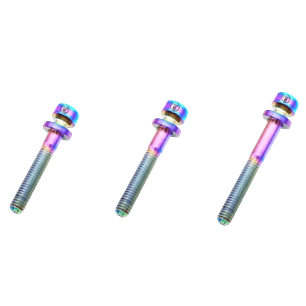 TORNILLO AJUSTE SOPORTES VARIOS - CON ARANDELA  (TITANIO) x 2un