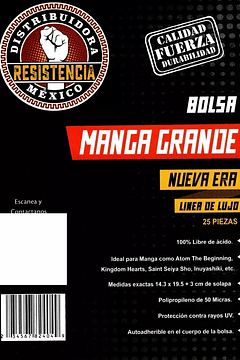 Bolsa Para Manga Grande (Nueva Era)