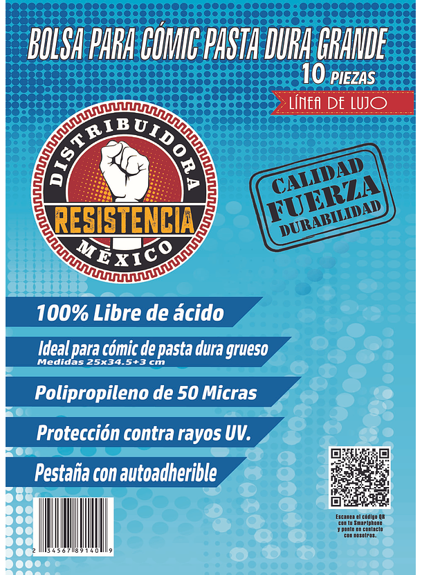 Bolsa Para Comic Pasta Dura Grande 