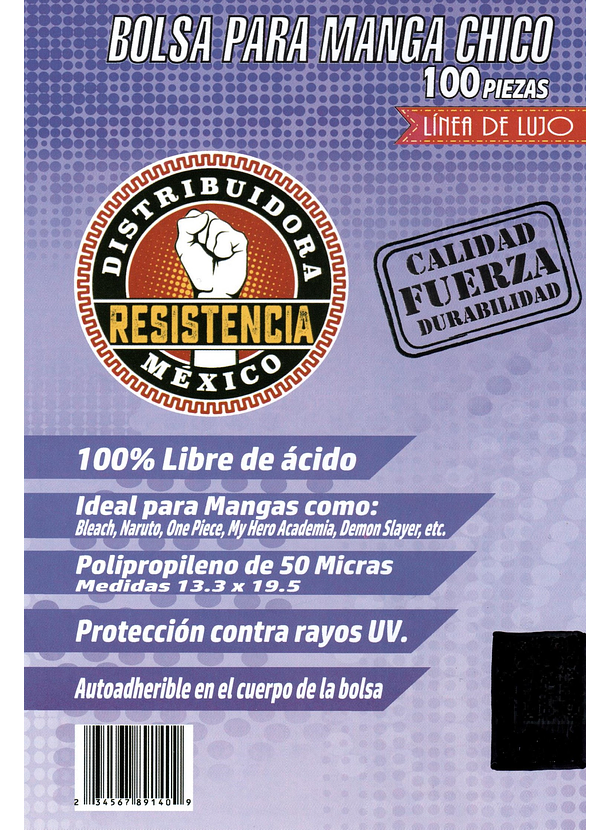 Bolsa Para Manga Chico (100 piezas) 