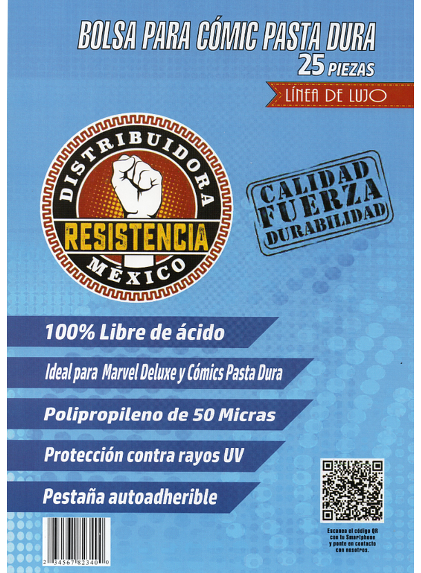 Bolsa Para Comic Pasta Dura 