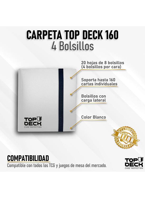Carpeta Esencial | TOPDECK 160 Color Blanco 