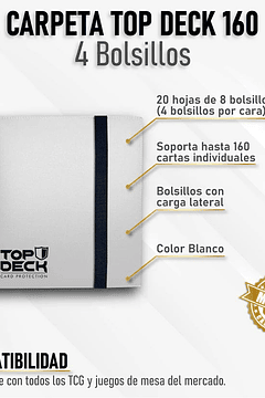 Carpeta Esencial | TOPDECK 160 Color Blanco