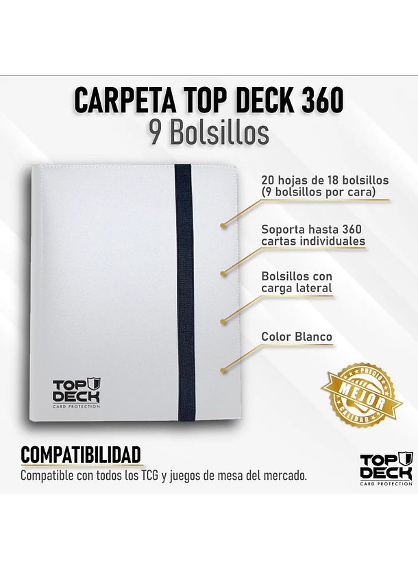 Carpeta Esencial | TOPDECK 360 Color Blanco 