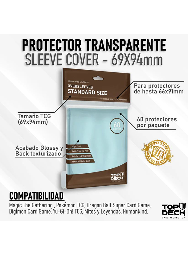 Cubre Protectores | TOPDECK Standard 69x94mm 